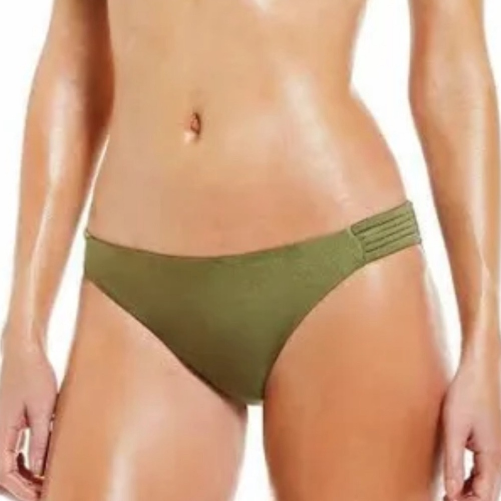 Chelsea and Violet Olive Green Bikini Bottom Size Small E54